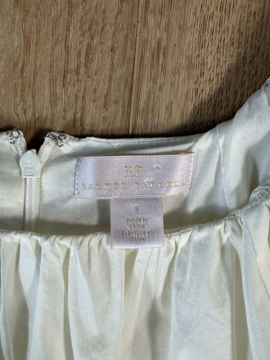 Rachel Parcell White Puff Sleeve Tiered Mini Dress Size Small - Picture 8 of 12